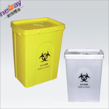 40L Square Disposable Plastic Trash Can for Medical Use